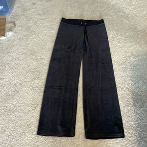 Juicy couture, black velour pants